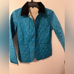 Turquoise Barbour jacket size 4